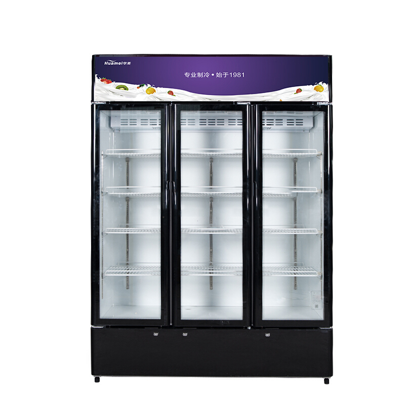 Supermarket refrigerated showcase Liquid level adjustment principle 