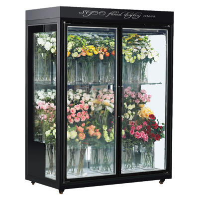 鲜花冷藏展示柜玻璃门鲜花展示柜