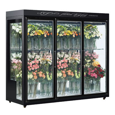三门玻璃门鲜花冷藏展示柜