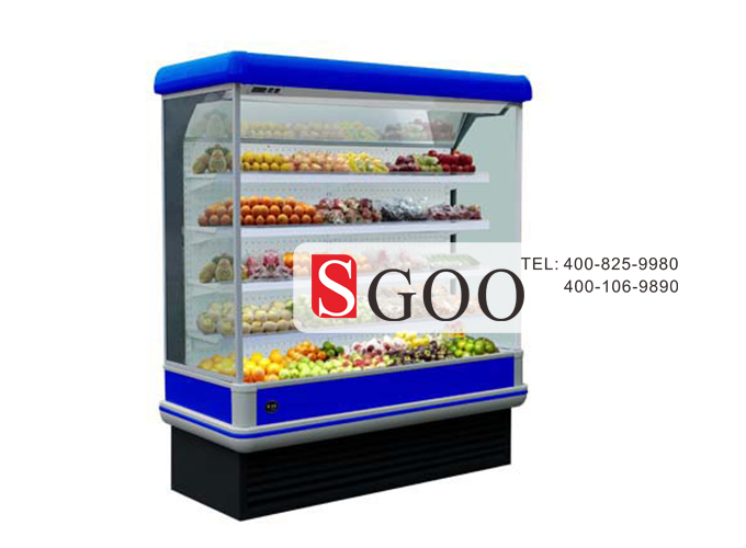 All kinds of food in the supermarket display cases in household refrigerator preservation methods